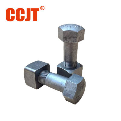 Forging Teeth Excavator Track Bolt And Nut Metric Model PC300/400 Black Oxide Thread Roll Bolts