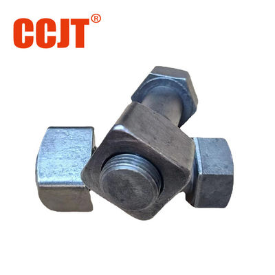 Forging Teeth Excavator Track Bolt And Nut Metric Model PC300/400 Black Oxide Thread Roll Bolts